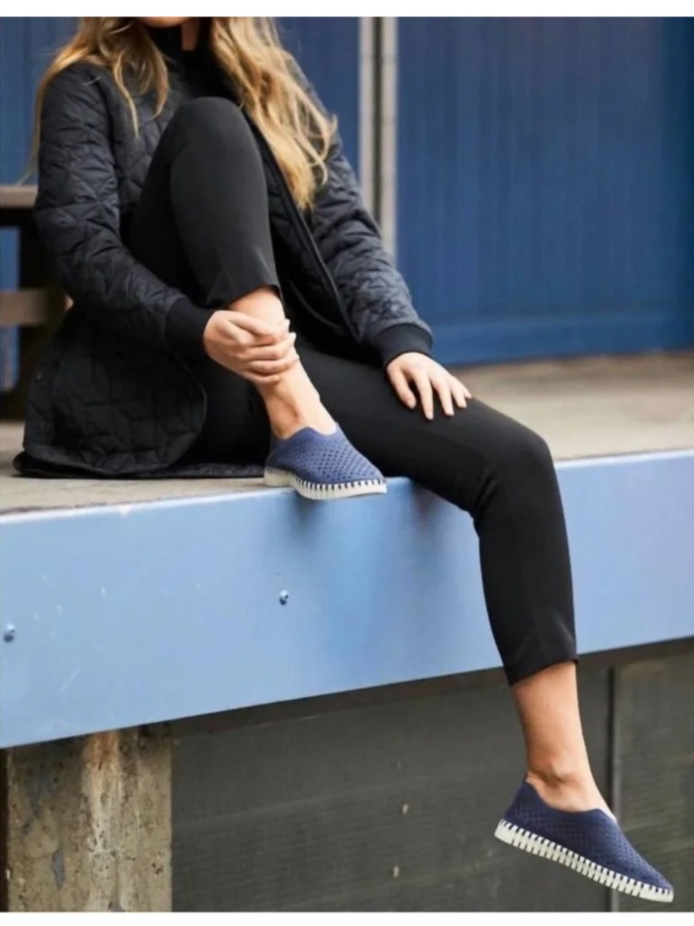 Ilse Jacobsen Tulip Slip On Sneakers Navy
